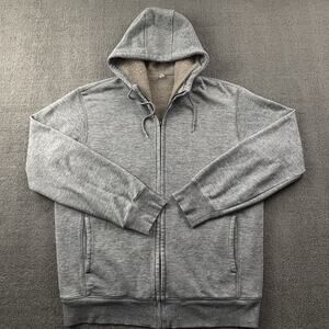 Uniqlo Hoodie Adult Large Gray Long Sleeve Sweater Sweatshirt Casual Men's